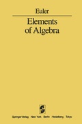 Cover: Elements of Algebra - Springer