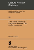 Cover: Time Series Analysis of Irregularly Observed Data - Springer