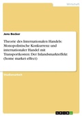 Cover: Theorie des Internationalen Handels - Grin Verlag