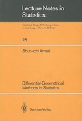Cover: Differential-Geometrical Methods in Statistics - Springer
