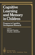 Abbildung von: Cognitive Learning and Memory in Children - Springer