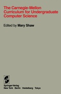 Cover: The Carnegie-Mellon Curriculum for Undergraduate Computer Science - Springer