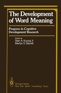 Cover: The Development of Word Meaning - Springer