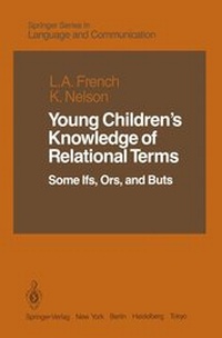 Enlarge image Cover: Young Children's Knowledge of Relational Terms - Springer