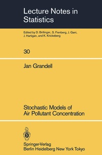 Enlarge image Cover: Stochastic Models of Air Pollutant Concentration - Springer