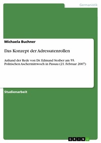 Abbildung von: Das Konzept der Adressatenrollen - GRIN Verlag