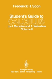 Abbildung von: Student's Guide to Calculus by J. Marsden and A. Weinstein - Springer