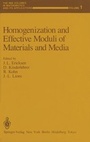 Cover: Homogenization and Effective Moduli of Materials and Media - Springer