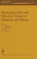 Cover: Homogenization and Effective Moduli of Materials and Media - Springer