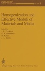 Cover: Homogenization and Effective Moduli of Materials and Media - Springer