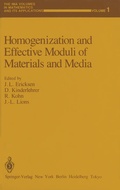 Cover: Homogenization and Effective Moduli of Materials and Media - Springer