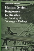 Cover: Human System Responses to Disaster - Springer