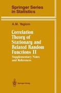Cover: Correlation Theory of Stationary and Related Random Functions - Springer