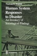 Cover: Human System Responses to Disaster - Springer