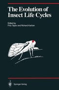 Cover: The Evolution of Insect Life Cycles - Springer