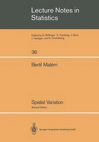 Enlarge image Cover: Spatial Variation - Springer
