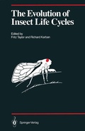Cover: The Evolution of Insect Life Cycles - Springer