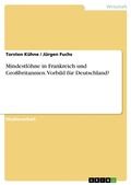 Cover: Mindestlohne in Frankreich Und Grossbritannien - GRIN Verlag
