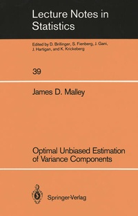 Enlarge image Cover: Optimal Unbiased Estimation of Variance Components - Springer