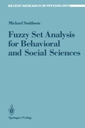 Cover: Fuzzy Set Analysis for Behavioral and Social Sciences - Springer