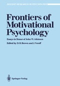 Cover: Frontiers of Motivational Psychology - Springer