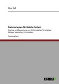 Cover: Preisstrategien Fur Mobile Content - Grin Verlag