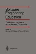 Cover: Software Engineering Education - Springer