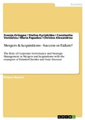 Cover: Mergers & Acquisitions - Success or Failure? - GRIN Verlag