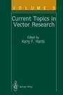 Cover: Current Topics in Vector Research - Springer