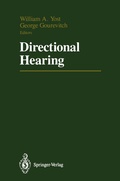 Cover: Directional Hearing - Springer