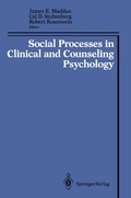 Cover: Social Processes in Clinical and Counseling Psychology - Springer