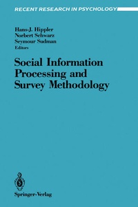 Enlarge image Cover: Social Information Processing and Survey Methodology - Springer
