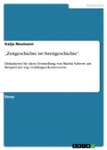 Cover: "Zeitgeschichte ist Streitgeschichte". - GRIN Verlag
