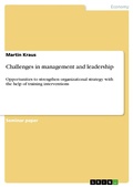 Cover: Challenges in management and leadership - GRIN Verlag