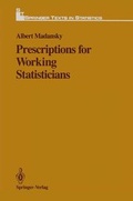 Cover: Prescriptions for Working Statisticians - Springer