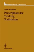 Cover: Prescriptions for Working Statisticians - Springer