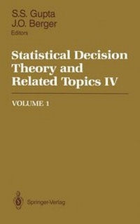 Enlarge image Cover: Statistical Decision Theory and Related Topics IV - Springer