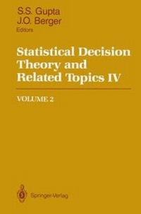 Enlarge image Cover: Statistical Decision Theory and Related Topics IV - Springer