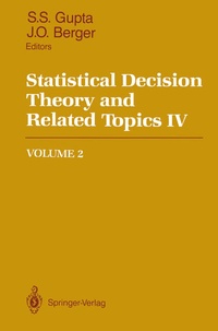 Enlarge image Cover: Statistical Decision Theory and Related Topics IV - Springer