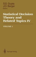 Cover: Statistical Decision Theory and Related Topics IV - Springer