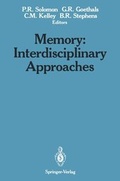 Cover: Memory: Interdisciplinary Approaches - Springer