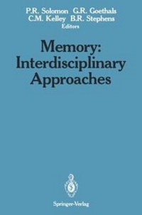 Enlarge image Cover: Memory: Interdisciplinary Approaches - Springer