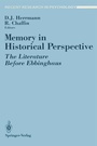 Cover: Memory in Historical Perspective - Springer