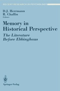 Cover: Memory in Historical Perspective - Springer