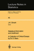 Cover: Statistical Information and Likelihood - Springer