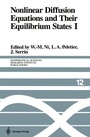 Cover: Nonlinear Diffusion Equations and Their Equilibrium States I - Springer