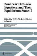 Cover: Nonlinear Diffusion Equations and Their Equilibrium States I - Springer