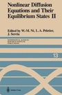 Cover: Nonlinear Diffusion Equations and Their Equilibrium States II - Springer