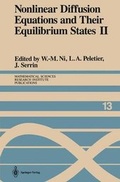 Cover: Nonlinear Diffusion Equations and Their Equilibrium States II - Springer