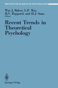 Cover: Recent Trends in Theoretical Psychology - Springer